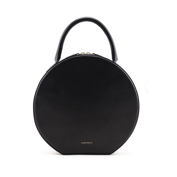 Mansur Gavriel Leather Round Handle Bag Black - Picture 1 of 8